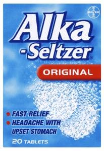 ALKA-SELTZER original tablets 325mg/965mg/1625mg  20