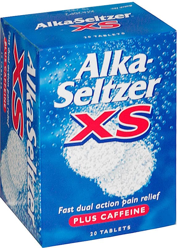 ALKA-SELTZER XS tablets 324mg/965mg/1625mg  20