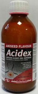 ACIDEX compound alginate oral suspension aniseed 80mg/250mg/133.5mg 500ml