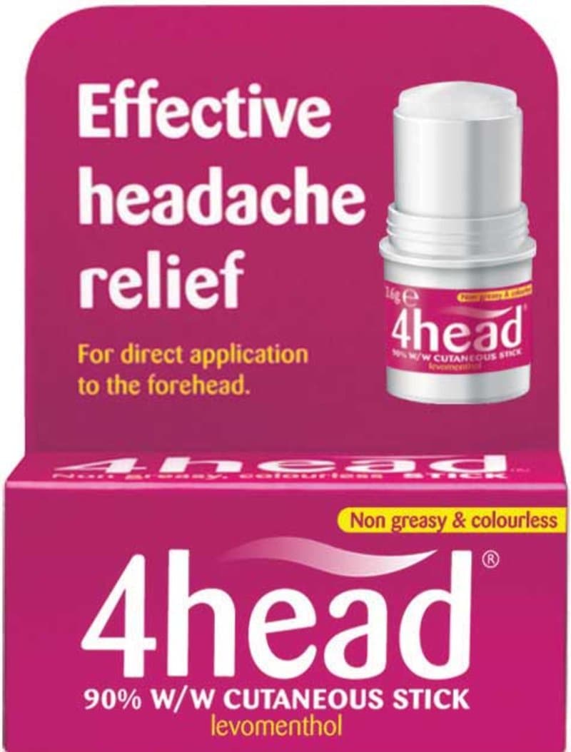 4HEAD topical headache relief stick 90% w/w 3.6g