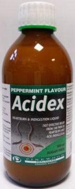 ACIDEX compound alginate oral suspension peppermint 80mg/250mg/133.5mg 500ml