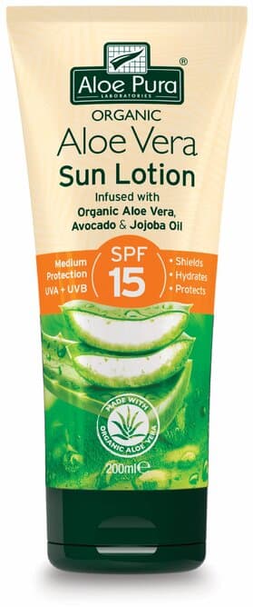 ALOE PURA aloe vera sun lotion spf15 200ml