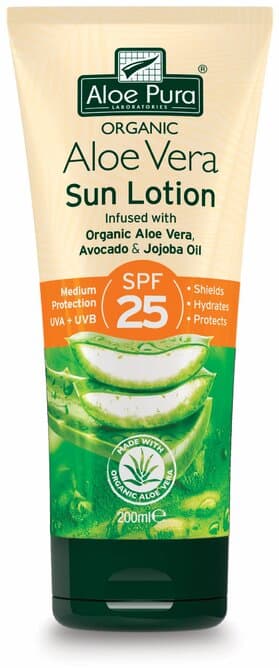 ALOE PURA aloe vera sun lotion spf25 200ml