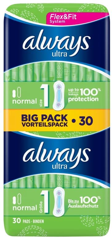 ALWAYS ULTRA sanitary towels normal duo pack  30