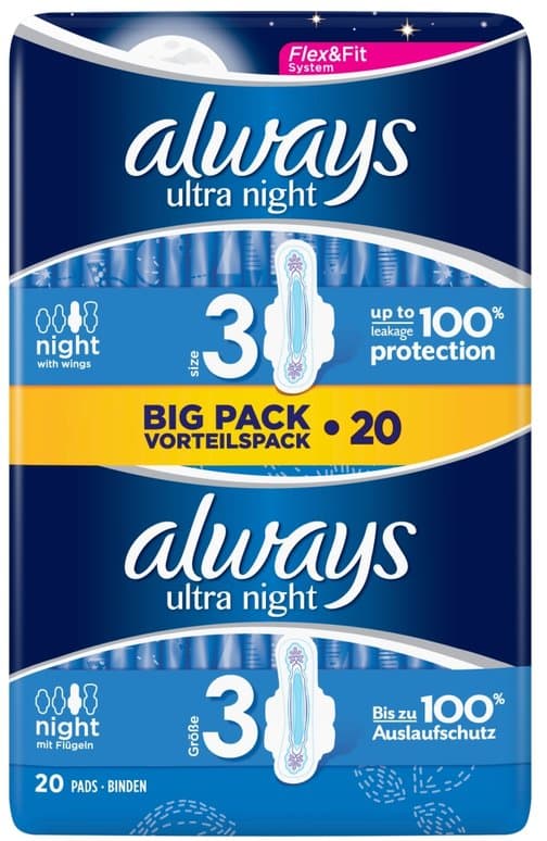 ALWAYS ULTRA sanitary towels nightime duo  20