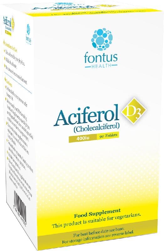 ACIFEROL D3 tablets 400iu  90