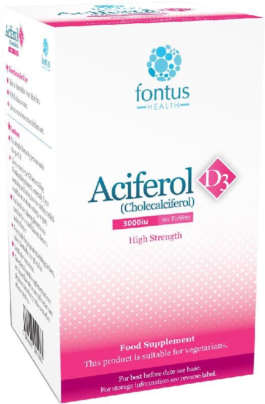 ACIFEROL D3 tablets 3000iu  60