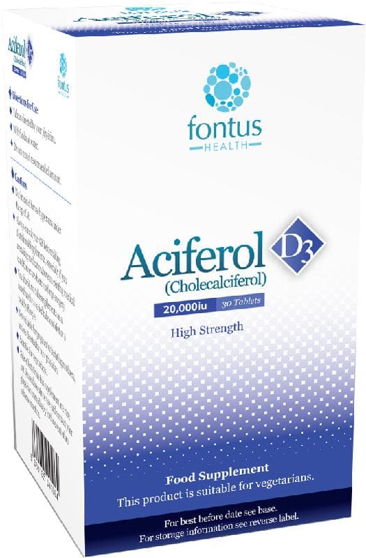 ACIFEROL D3 tablets 20000iu  30