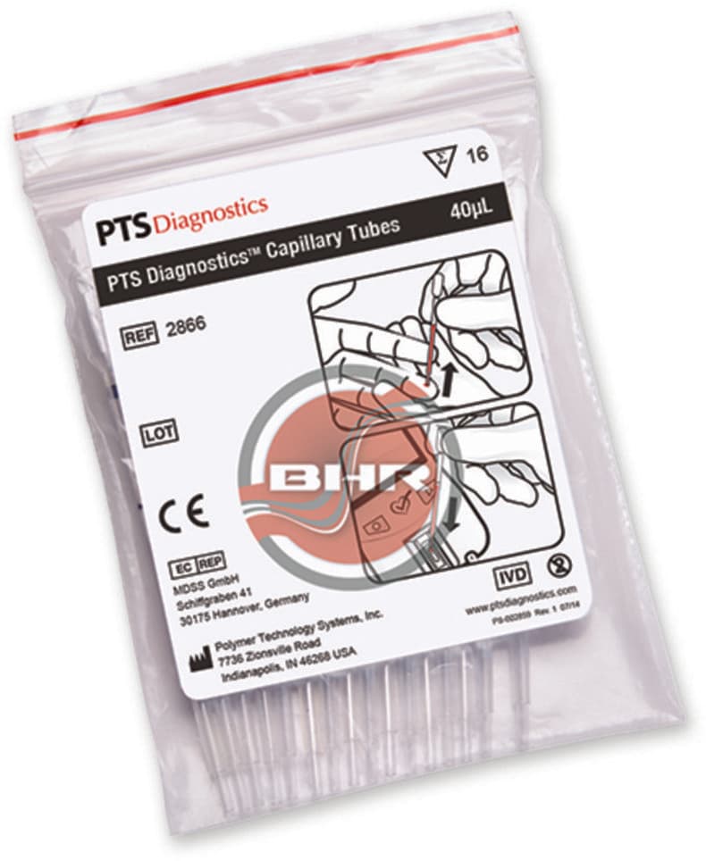 CARDIOCHEK pts capillary tubes 40ul 16