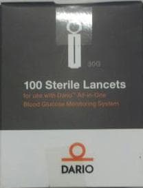 DARIO sterile lancets 0.31mm/30G 100