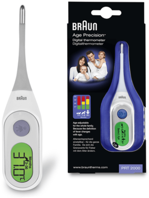BRAUN thermometers digital stick with age precision