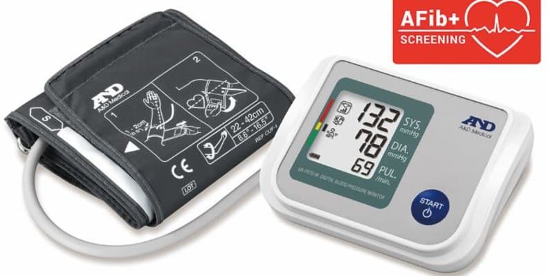 A&D blood pressure monitors wide range cuff UA-767SW upper arm with AFib