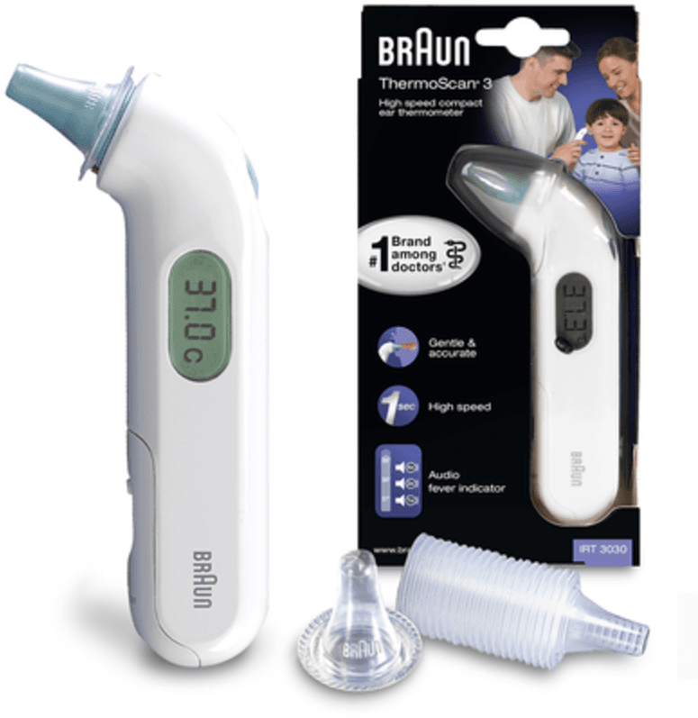 BRAUN ear thermometers thermoscan 3