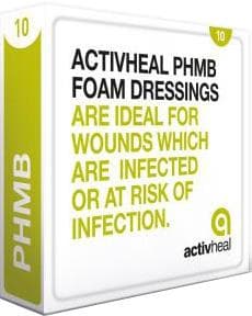 ACTIVHEAL phmb non-adhesive foam dressing 15cm x 15cm