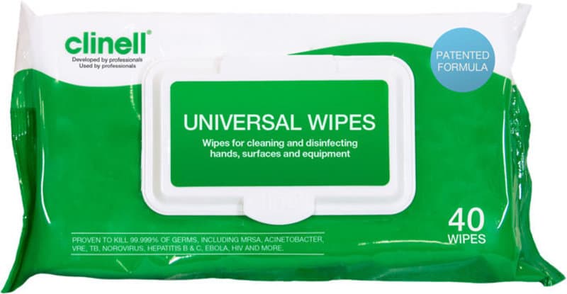 CLINELL wipes cleaning & disinfecting universal  40