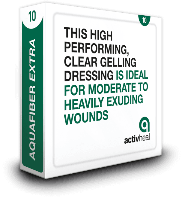 ACTIVHEAL aquafiber extra sterile dressing 10cm x 10cm