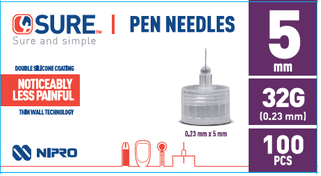 4SURE pen needles 5mm/32G 100