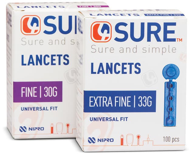 4SURE lancets single use 0.32mm/30G 100