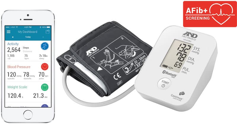 A&D blood pressure monitors UA-651BLE upper arm with bluetooth