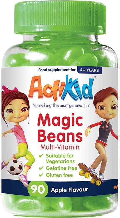 ACTIKID magic beans multi-vitamin apple  90