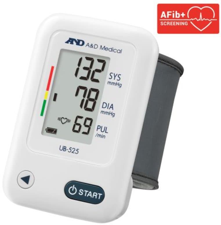 A&D blood pressure monitors UB-525 wrist with AFib screening