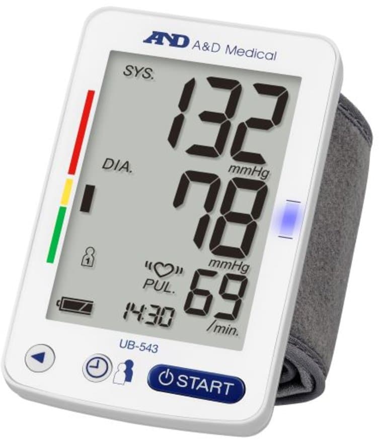 A&D blood pressure monitors UB-543 wrist