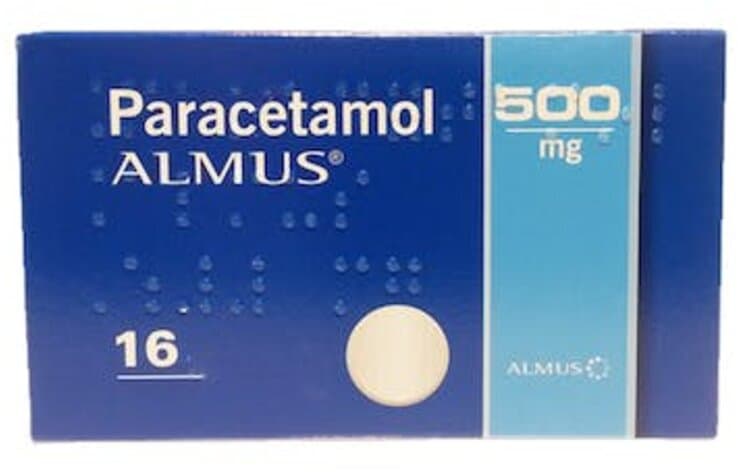 ALMUS paracetamol caplets 500mg  16