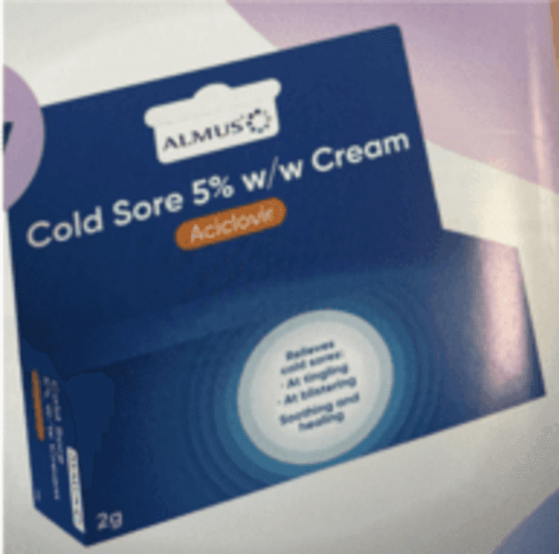 ALMUS cold sore cream 5% 2g