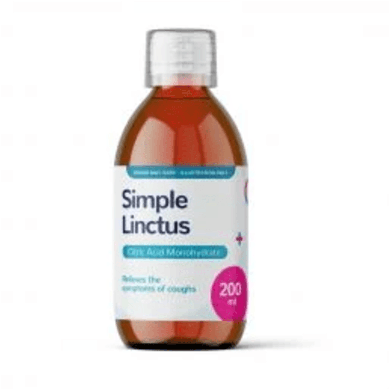 ALMUS simple linctus cough relief oral solution 125mg/5ml 200ml