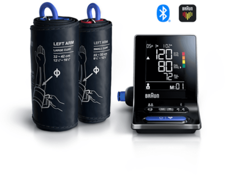BRAUN blood pressure monitors exactfit 5 connect smart upper arm