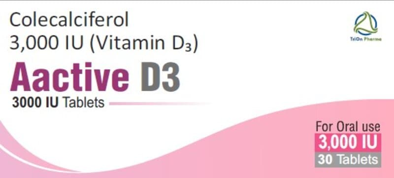 AACTIVE D3 tablets 3000iu  30