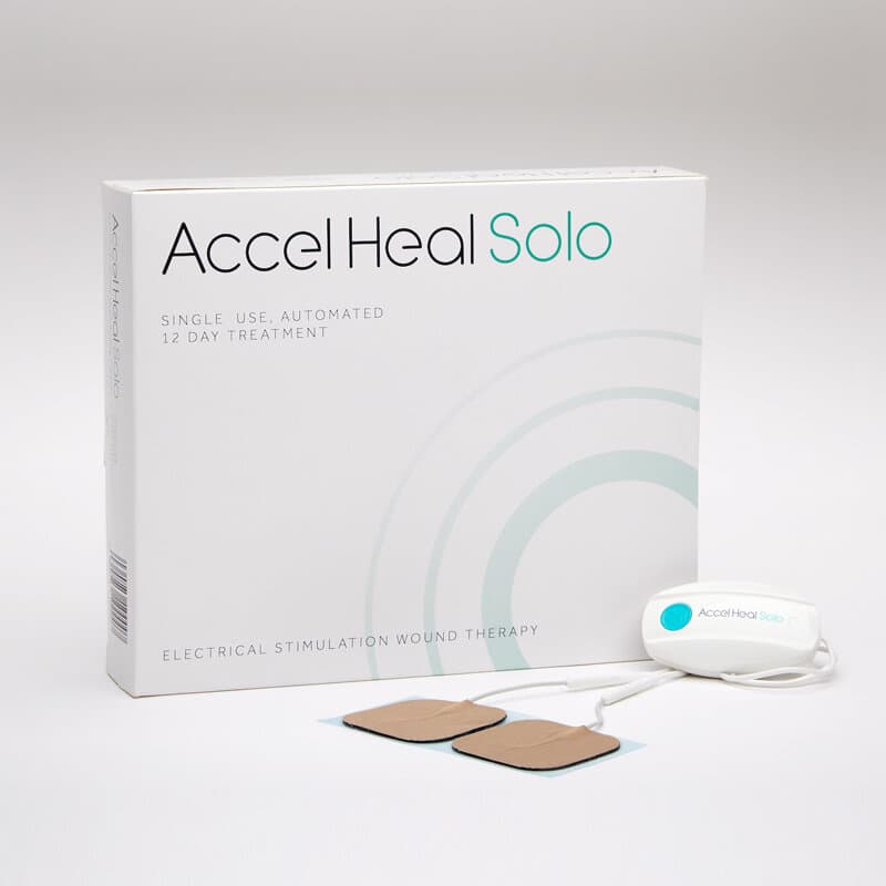 ACCEL-HEAL electrical stimulation wound device solo 12 day treatment