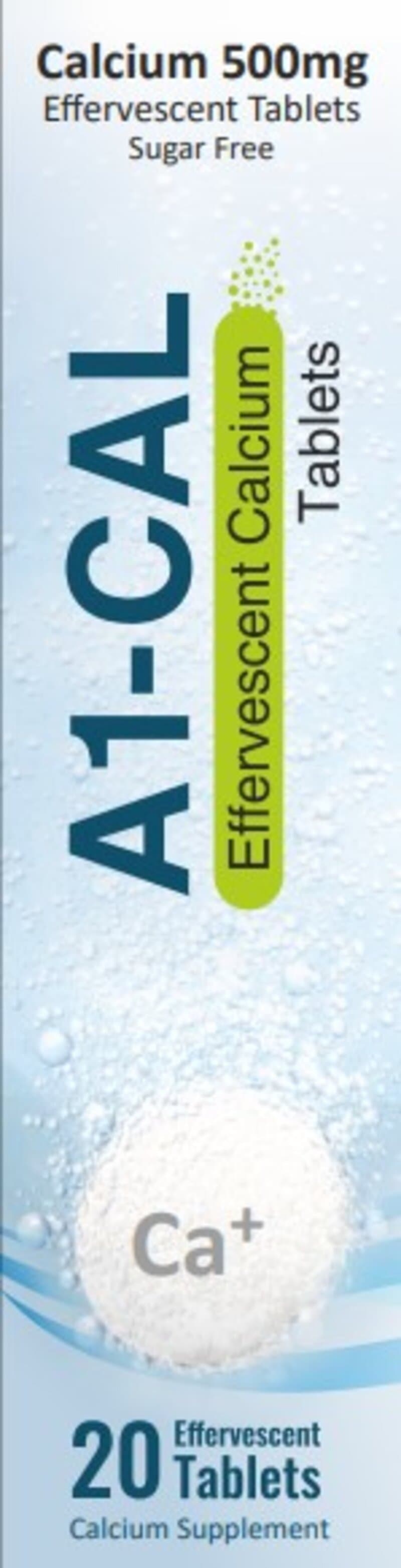 A1 CAL effervescent tablets 500mg  20