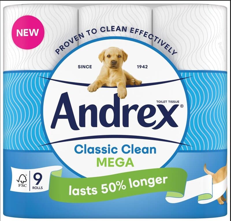 ANDREX toilet roll classic clean mega roll  9