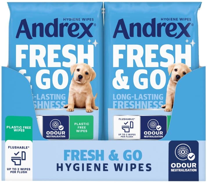 ANDREX moist hygiene wipes fresh & go  12