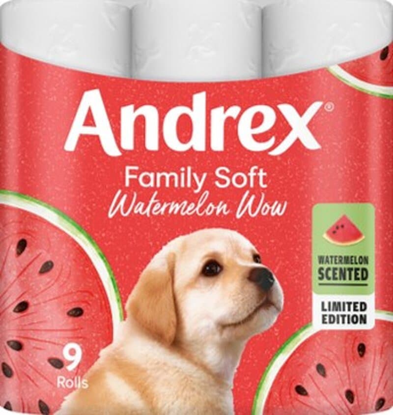 ANDREX toilet roll family soft watermelon wow  9